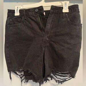 Glassons size 8 black jean shorts
